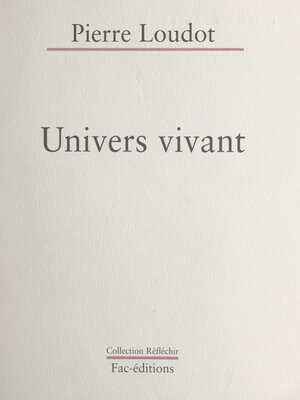 cover image of Univers vivant